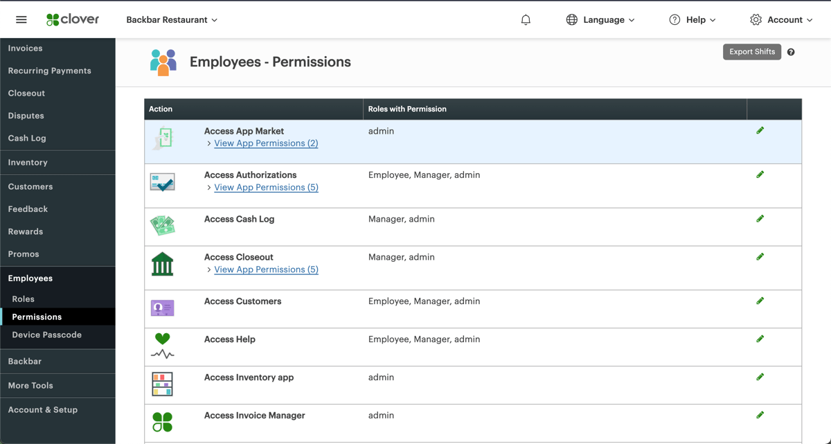What are the Clover integration requirements?